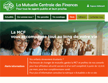 Tablet Screenshot of mutuellemcf.fr